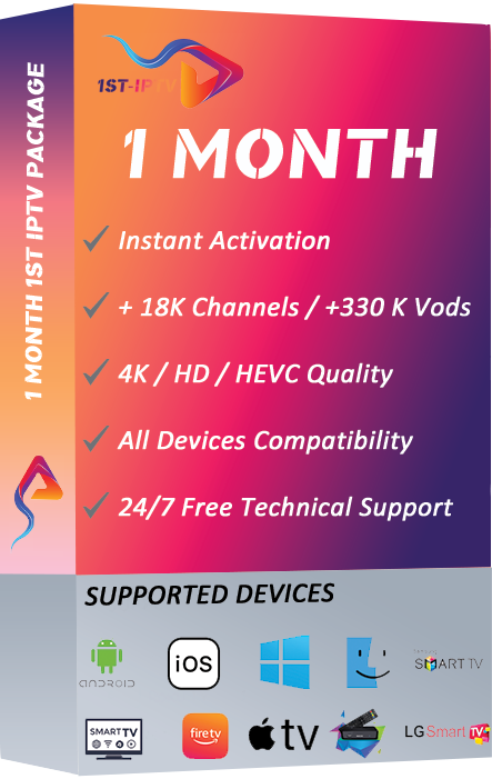 1 Month IPTV Subscription