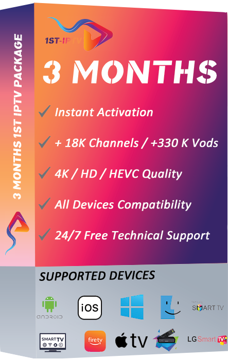 3 Months IPTV Subscription