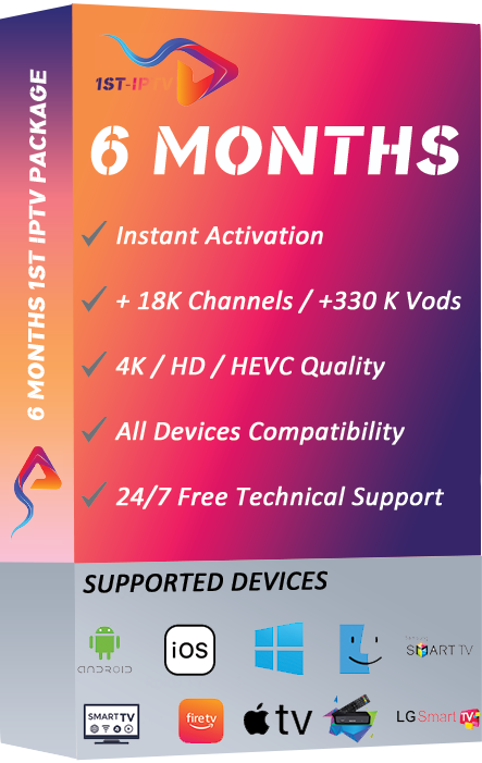 6 Months IPTV Subscription